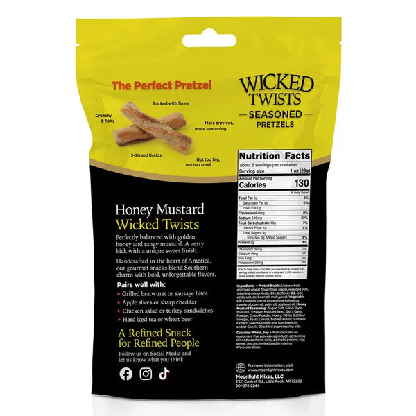 Wicked Twists-Honey Mustard Seasoned Pretzels