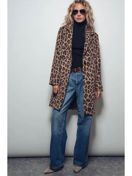 Leopard Print Statement Coat