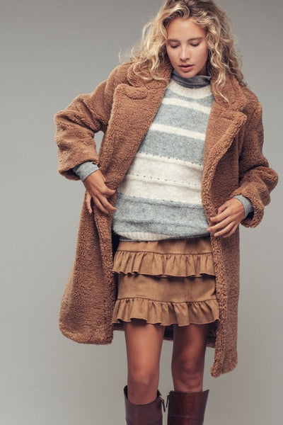 Camel Teddy  Coat