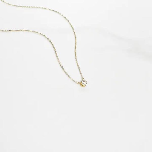 Bezel Pendant Necklace