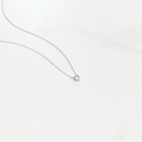 Bezel Pendant Necklace