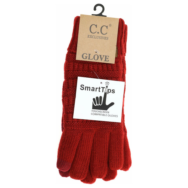 C.C. Beanie Knit Gloves w/Lining