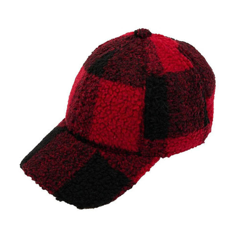Buffalo Plaid Sherpa Hat