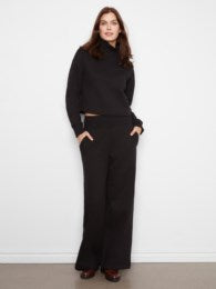 Mock Neck Top w/Rib Detail