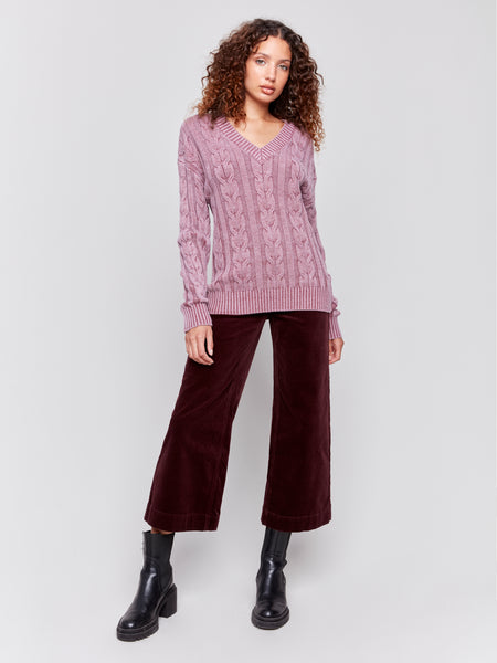 Cabernet Cold Dye Sweater