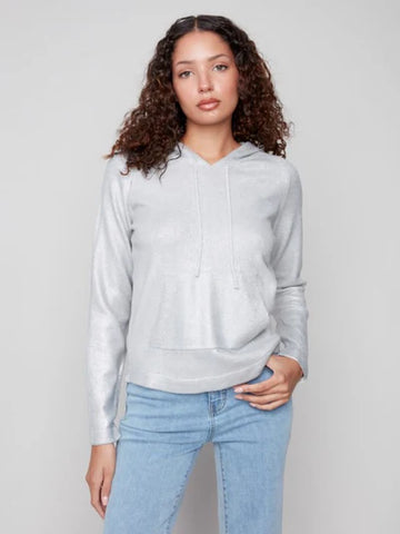 Silver Sweater w/Hood