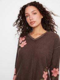 Drop Shoulder Reversible Sweater