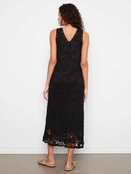 Black Crochet Lined Dress