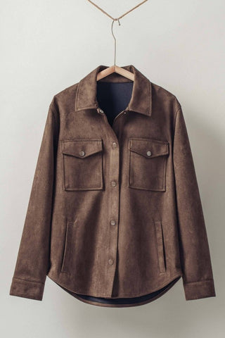Faux Suede Jacket