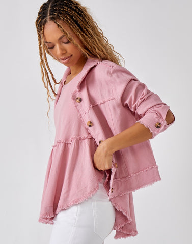 Rose Lightweight Linen Blend Jacket