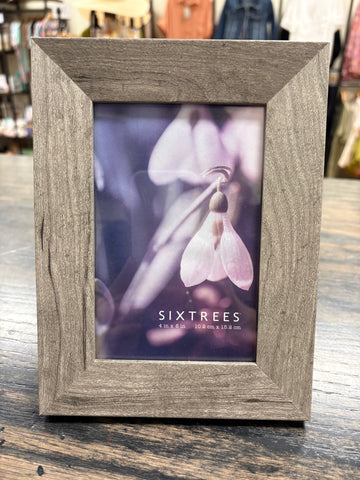 Gray Wood Picture Frame 4X6