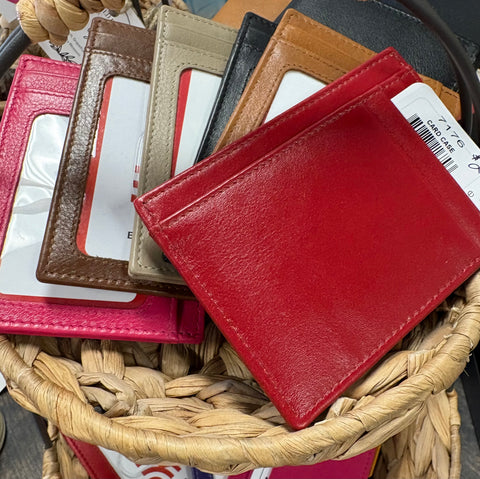Leather I.D. & Credit Card Holder