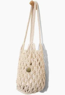 Natural Macrame Crossbody