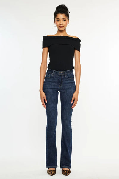 High-Rise Bootcut Jeans