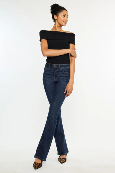 High-Rise Bootcut Jeans