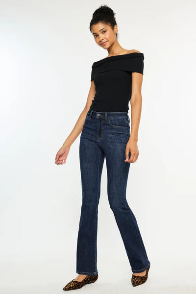 High-Rise Bootcut Jeans
