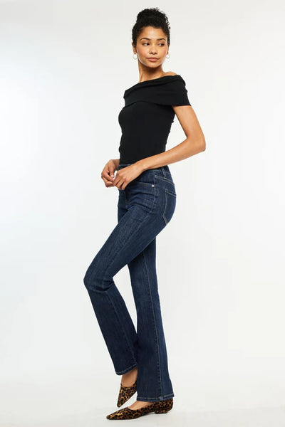 High-Rise Bootcut Jeans