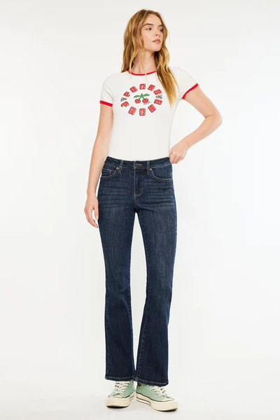 Petite Mid-Rise Bootcut Jeans