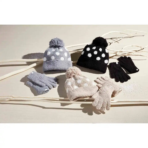 Chenille Beanie & Glove Set