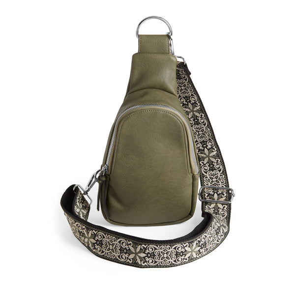 Rhea Crossbody w/Strap-Hunter Green