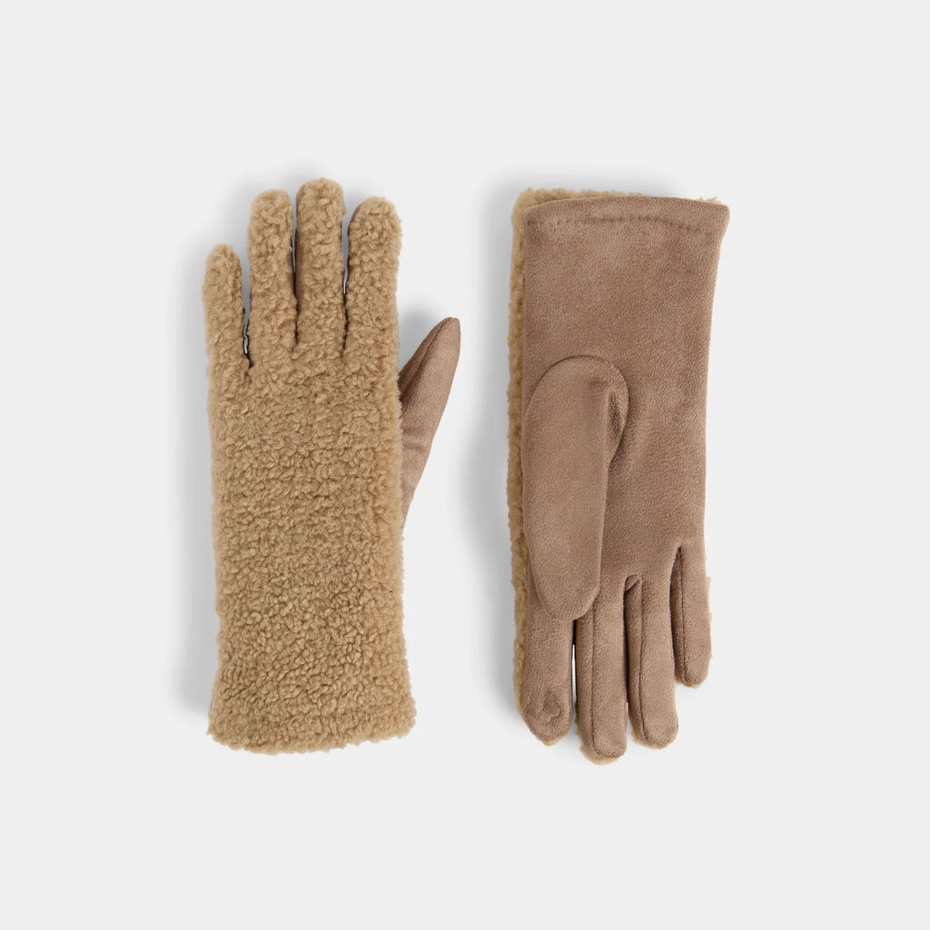 Tan Sherpa Gloves