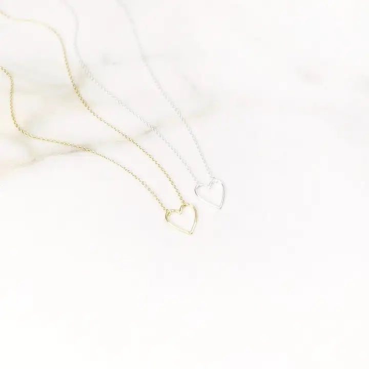 Small Open Heart Necklace