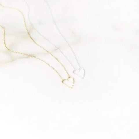 Small Open Heart Necklace