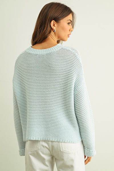Powder Blue Knitted Sweater