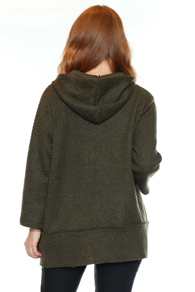 Evergreen Knit Zip Up Jacket