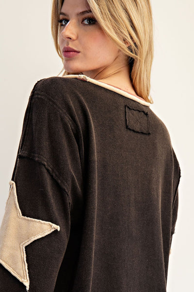 Washed Star Pullover
