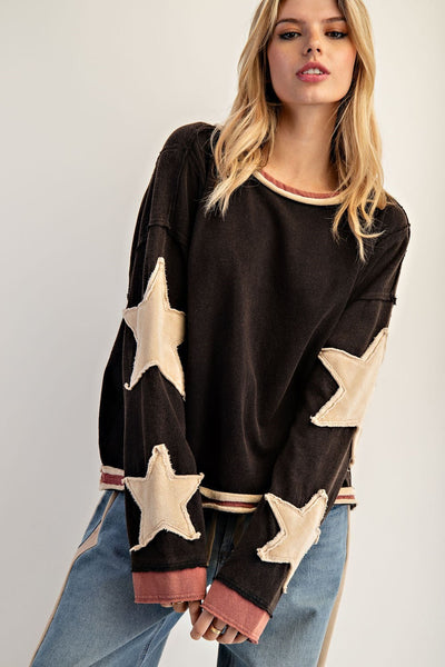 Washed Star Pullover