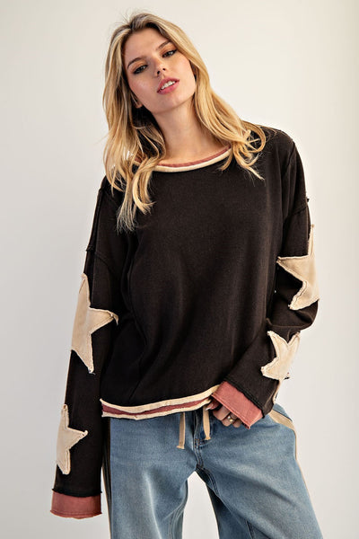 Washed Star Pullover