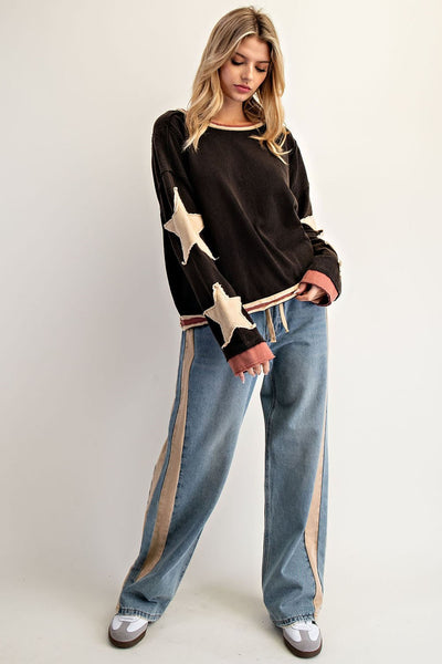 Washed Star Pullover