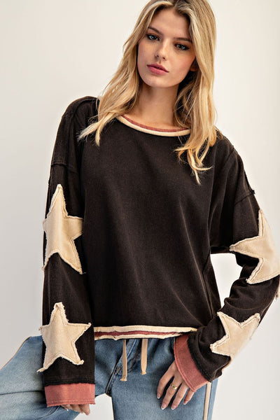 Washed Star Pullover