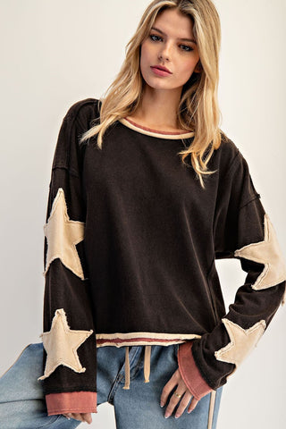 Washed Star Pullover