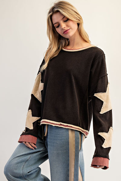 Washed Star Pullover