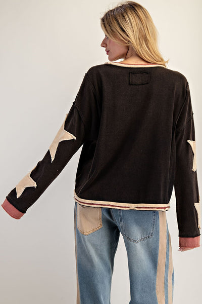 Washed Star Pullover