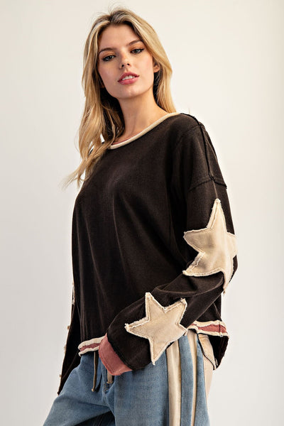 Washed Star Pullover