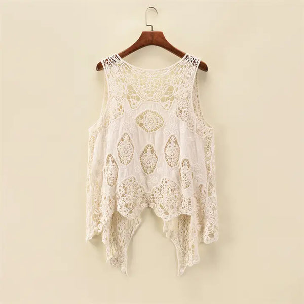 Jacquard Lace Vest