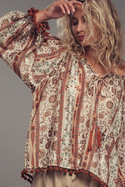 Bohemian Off The Shoulder Top