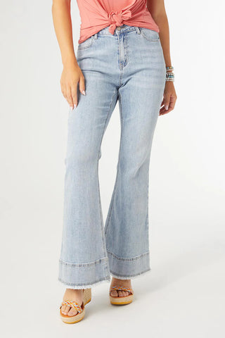 Double Fringe Flare Jeans