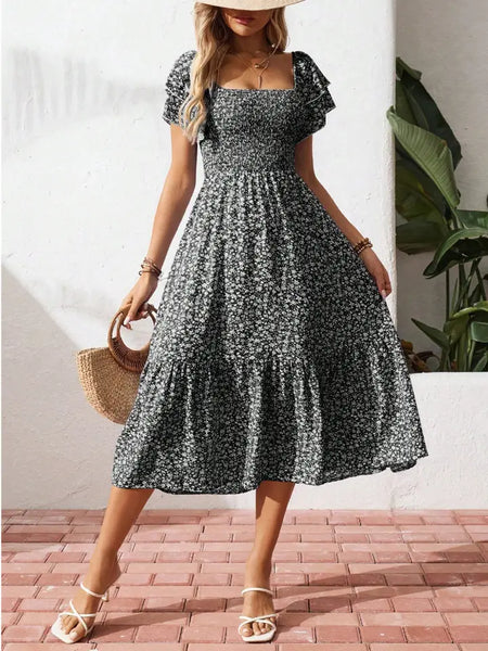 Smocked Floral Sundress