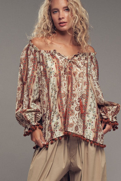 Bohemian Off The Shoulder Top