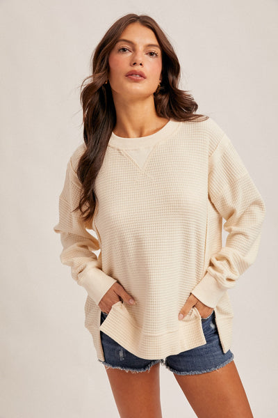 Brushed Thermal Oversized Pullover