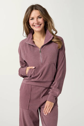 Brushed Half Zip Top