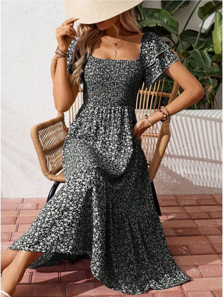 Smocked Floral Sundress