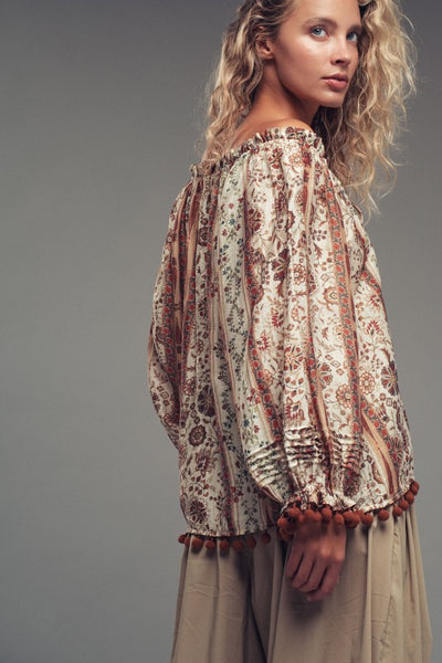 Bohemian Off The Shoulder Top