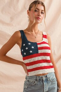 Stars & Stripes Knit Tank