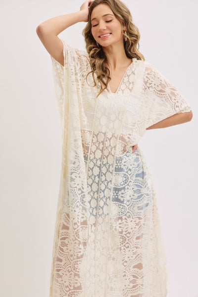 Lace Embroidered Caftan