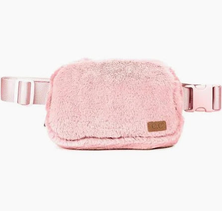 C.C. Beanie Baby Pink Faux Fur Sling Bag